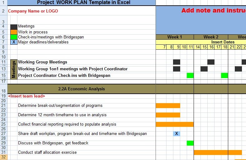 free project planner for excel