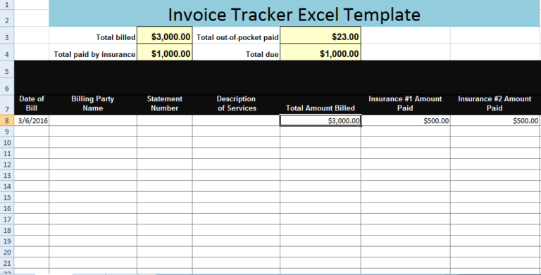 Invoice Tracker Excel Template XLS Free Excel Templates Exceltemple