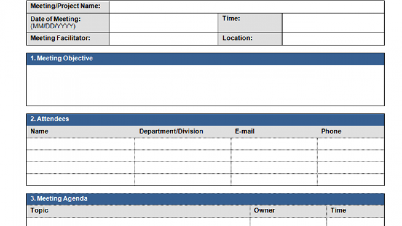 Get Free Meeting Agenda Template In Word Microsoft Excel Templates